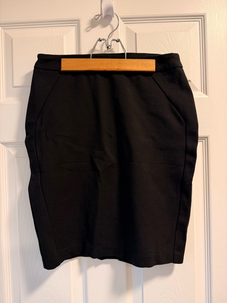 Women's Black Pencil Skirt - Tailored Stretch Work Skirt